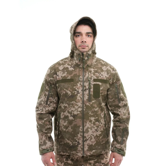Куртка SoftShell Windbreaker Піксель ММ14