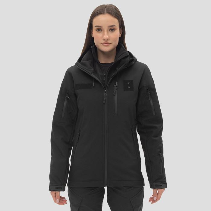 Куртка Lady SoftShell VentDry® Windbreaker Чорна