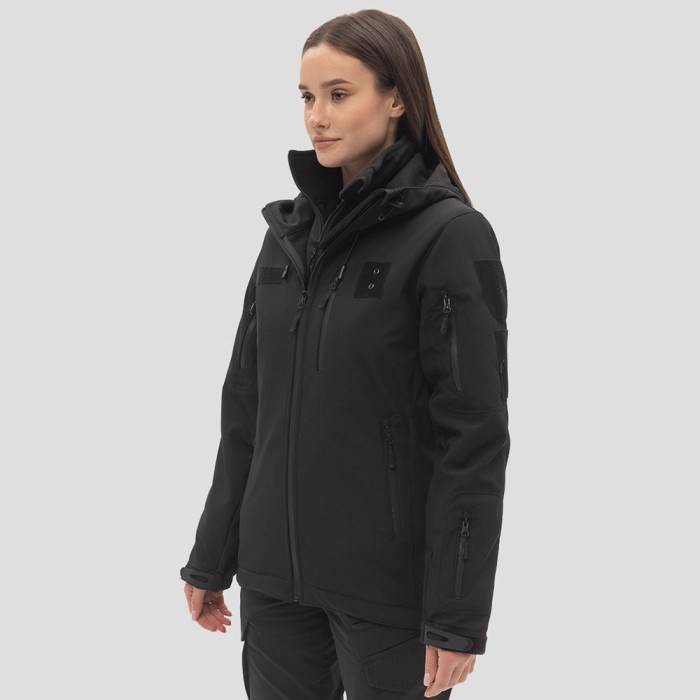 Куртка Lady SoftShell VentDry® Windbreaker Чорна