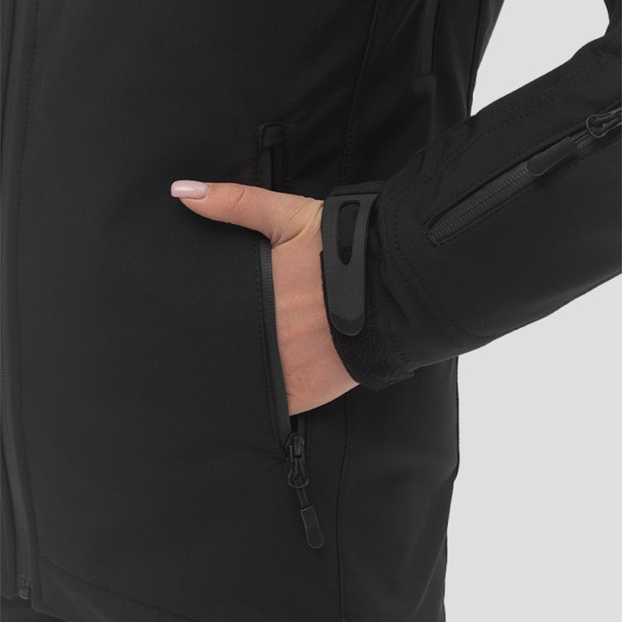 Куртка Lady SoftShell VentDry® Windbreaker Чорна