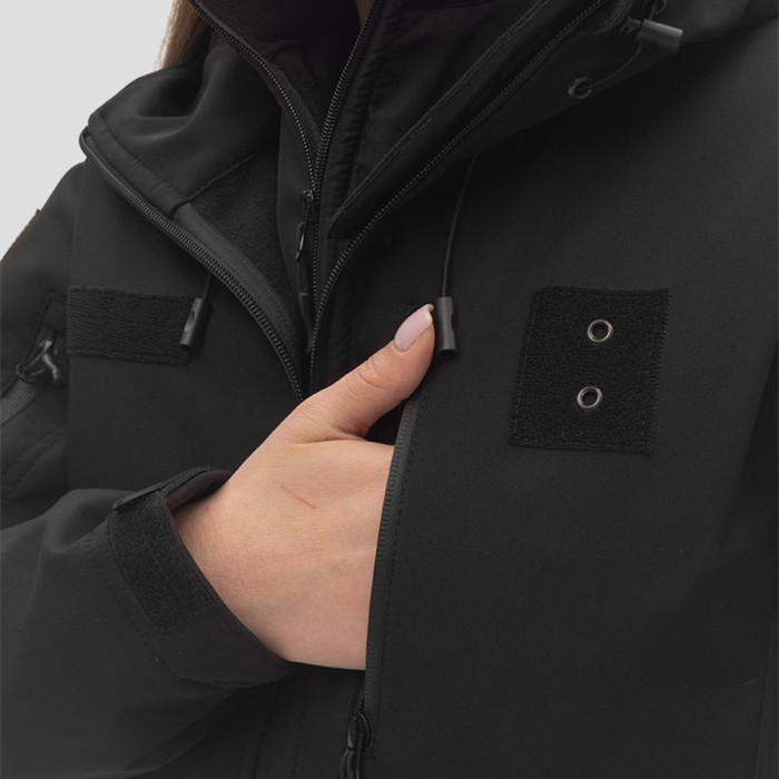Куртка Lady SoftShell VentDry® Windbreaker Чорна