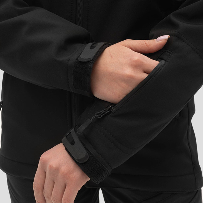 Куртка Lady SoftShell VentDry® Windbreaker Чорна