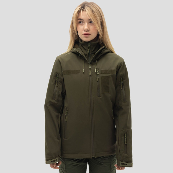 Куртка Lady SoftShell VentDry® Windbreaker Олива