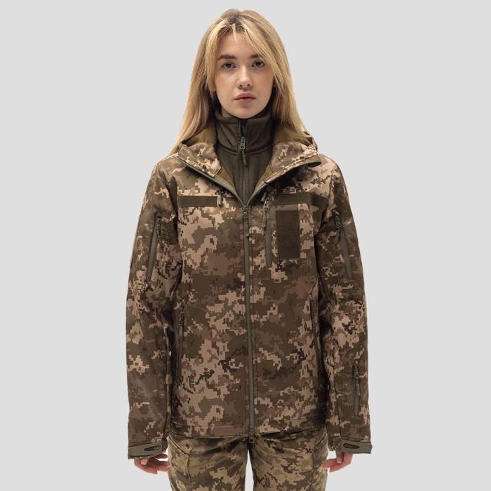 Куртка Lady SoftShell VentDry® Windbreaker Піксель ММ14