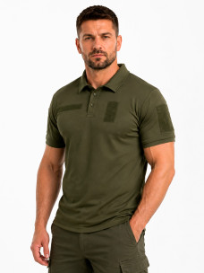 Футболка поло чоловіча олива D-TAC Men's Polo T-Shirt Олива