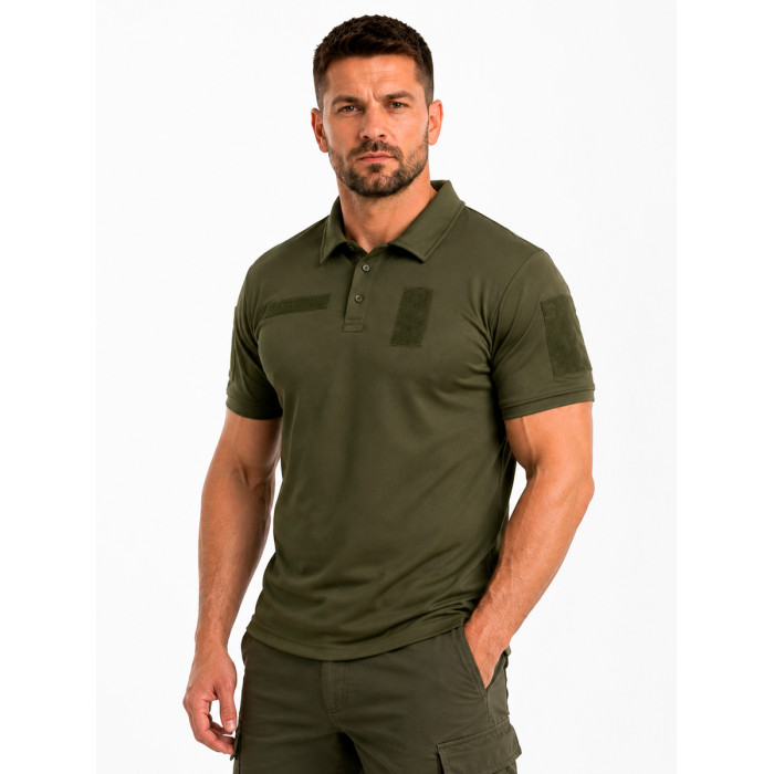 Футболка поло чоловіча олива D-TAC Men's Polo T-Shirt Олива